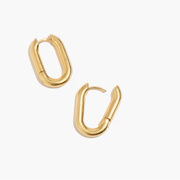 Madewell carabiner medium hoop earring - Picture 2 of 8